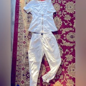Jaanuu White Scrub Set